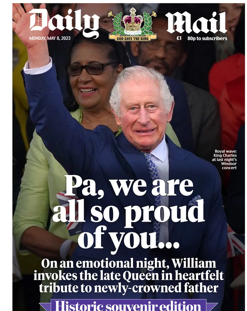 Daily Mail front page