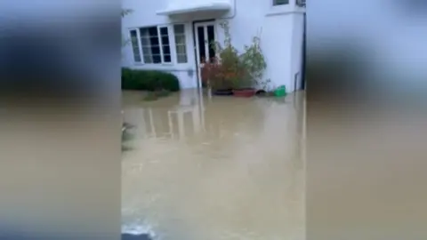 Flooded house