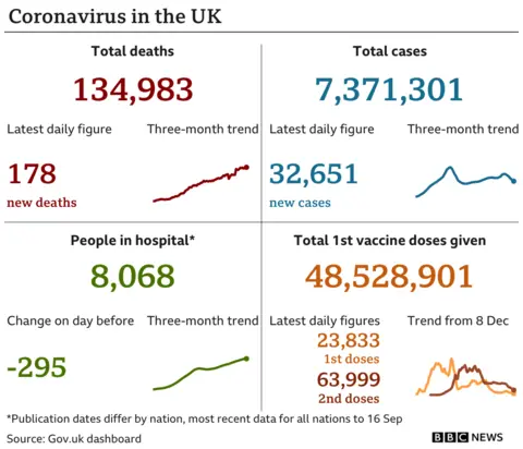 UK virus summary data