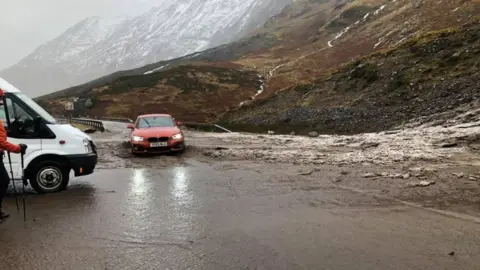 The Summit Is Optional A82 landslip