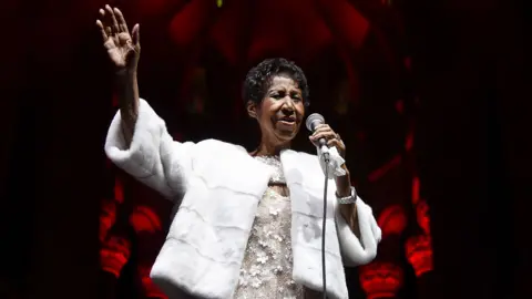 Getty Images Aretha Franklin in November 2017