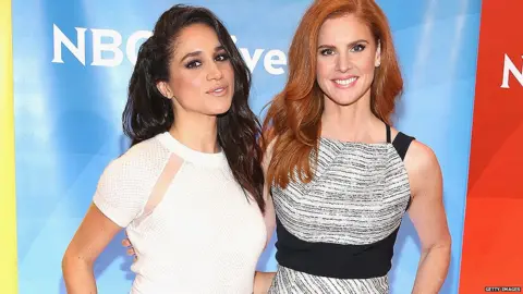 Getty Images Meghan Markle and Sarah Rafferty