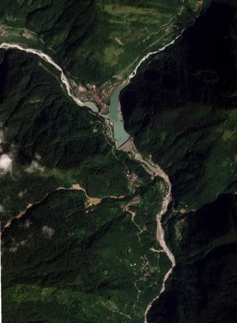 Image © 2023 Planet Labs PBC Sikkim floods