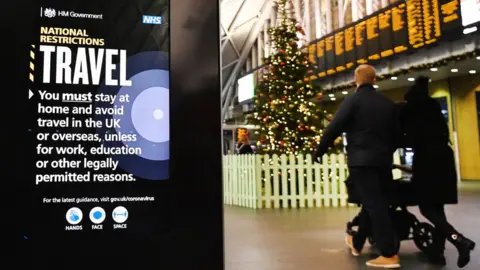 EPA London King's Cross station, 20 December 2020