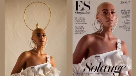 @Saintrecords/@eveningstandardmagazine Solange instagram post