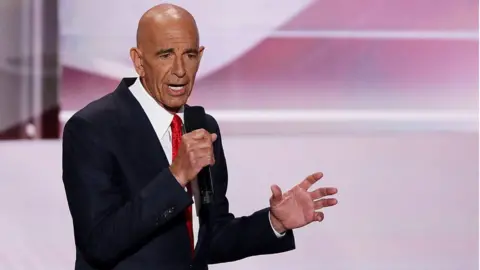 Getty Images Thomas Barrack speaks at the Republican National Convention in 2016