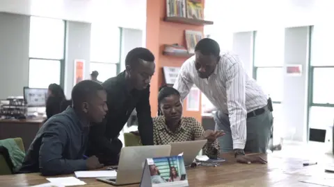 BBC People at work speaking Swahili