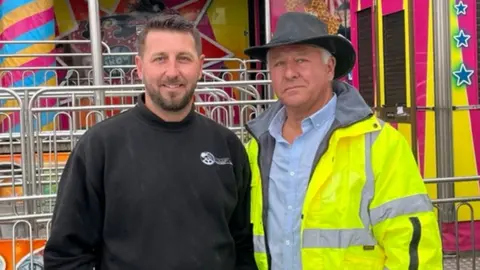 BBC Spencer Stokes and his father Freddy Stokes say ride owners have been feeling the pinch
