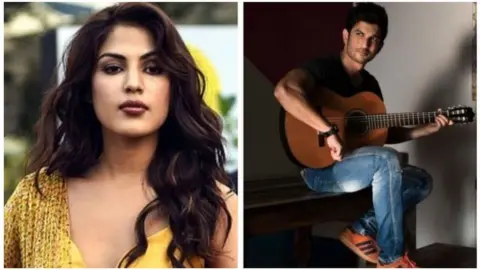 Empics Rhea Chakraborty and Sushant Singh Rajput