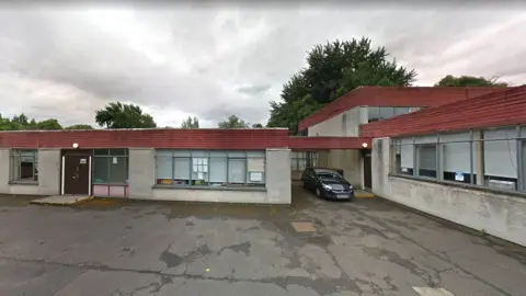 Google The entrance to the school