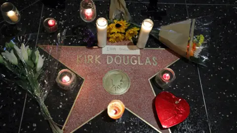 Reuters Kirk Douglas's star on the Hollywood Walk of Fame