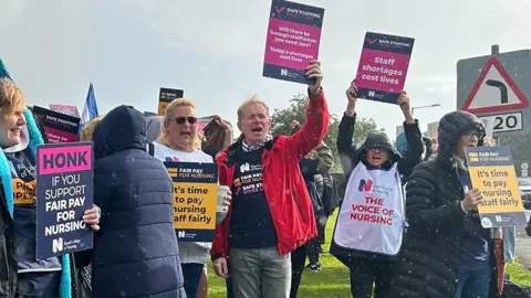 Nurses on strike