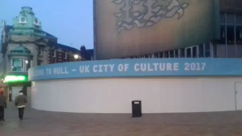 BBC Boarded off BHS building