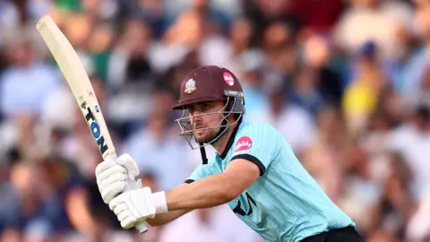 Will Jacks batting for Surrey in T20 action