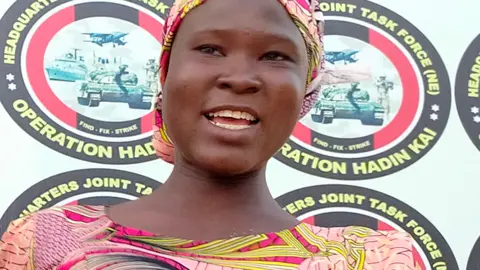 AFP Mary Dauda pictured at Maimalari Barracks in Maiduguri, Nigeria - 21 June 2022