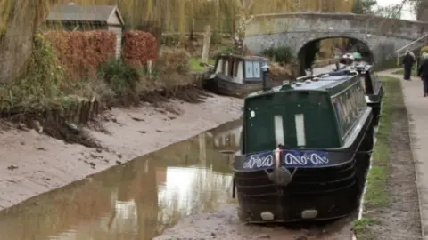 Tony Dunmore Stranded barges in canal