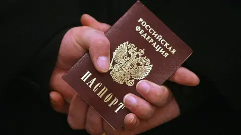 AFP Russian passport - 2008 file pic