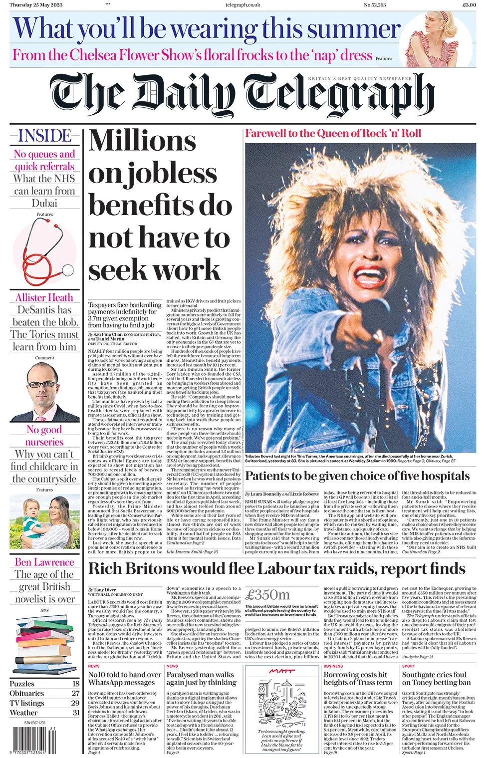 The headline in the Telegraph reads: "Millions on jobless benefits do not have to seek work"
