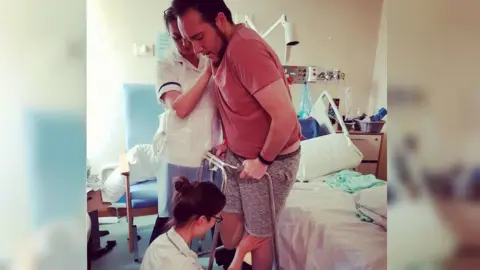 Ben Perry Ben standing for the first time