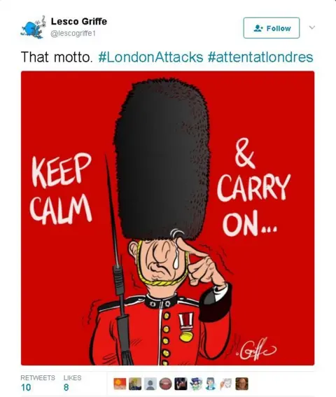 Lesco Griffe Keep Calm and Cary On illustration by Lesco Griffe