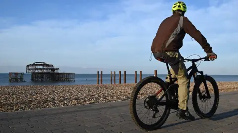 Getty Images Man on bike