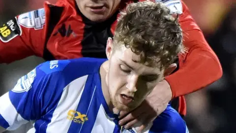 Jamie McGonigle in action for Coleraine