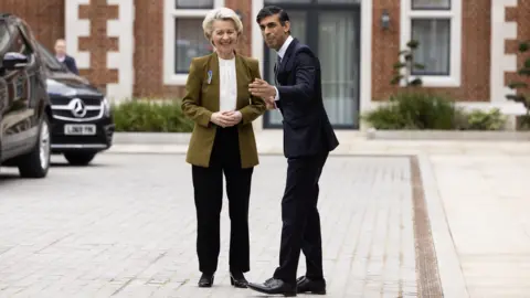 PA Media Rishi Sunak and Ursula von der Leyen