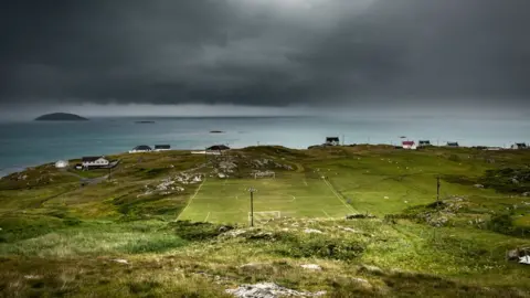 Andrew Bulloch Eriskay football pitch