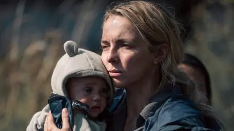 Anika Molnar/Signature Entertainment Jodie Comer and baby in The End We Start From