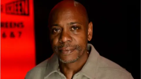 Getty Images Chappelle at his film screening in October in London