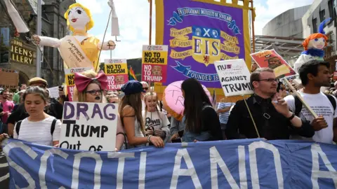 Getty Images Edinburgh protest