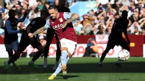 Getty Images Danny Ings scores a penalty against