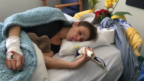 Jaimee in hospital