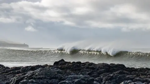 David Brownlow Waves rolling in on the north coast of Northern Ireland