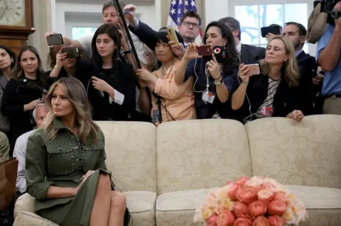 Getty Images female reporters at the White House