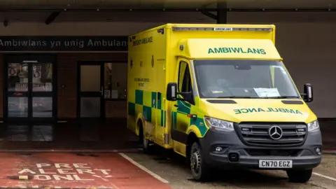 Getty Images A parked ambulance