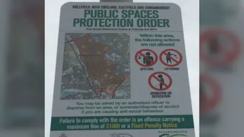 Petetrborough PES Peterborough sign