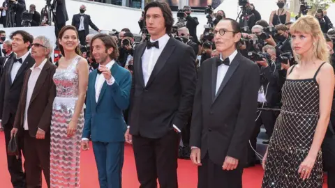 Getty Images Stars pose on the red carpet at Cannes