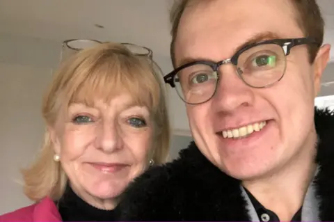 Angus Quinn Angus with his mum