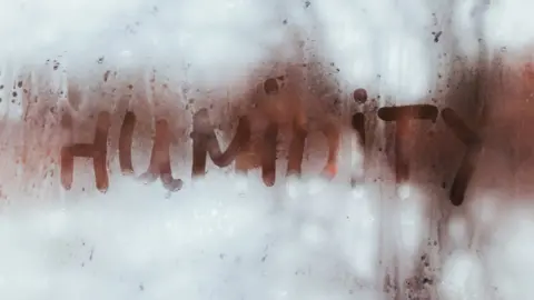 Getty Images Condensation on a window