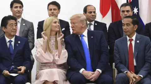 EPA Trump and his daughter at a 2019 G20 summit in Osaka
