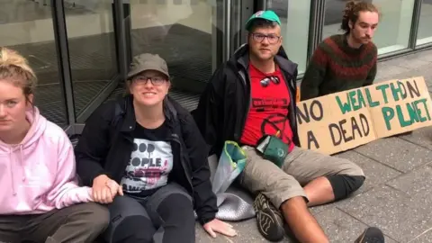 BBC Climate demo at Barclays