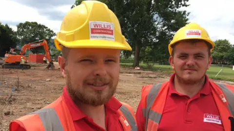 Jack Griffiths has been helped at work by his colleague Adam Bruton