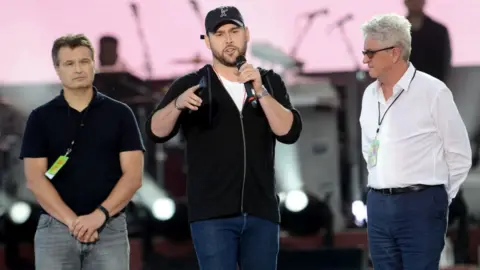 Getty Images Scooter Braun at One Love Manchester concert