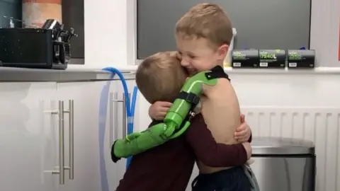 Ben Ryan Jacob Scrimshaw and his brother