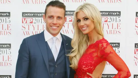 Phillip Massey/ Getty Images Rosanna Davison and husband