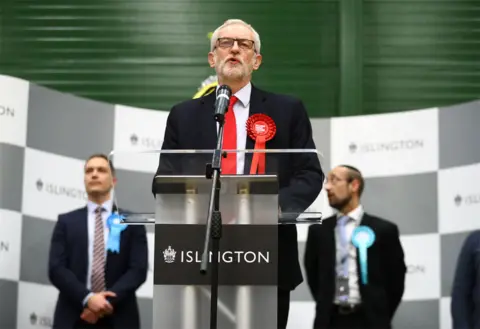 Reuters Jeremy Corbyn giving a speech