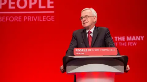 Getty Images John McDonnell at Labour conference