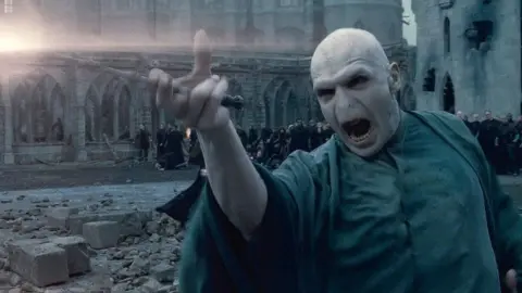 Warner Bros/AP This is a photo of the main Villain in the Harry Potter films Voldemort.