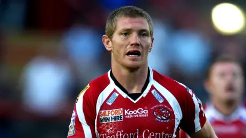 Getty Images Malcolm Alker playing for Salford
